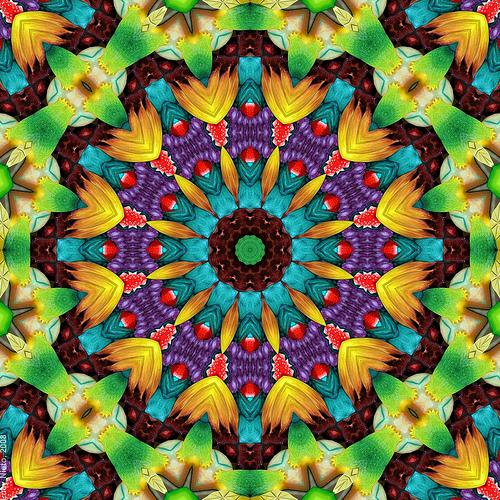 Multicolored kaleidoscope